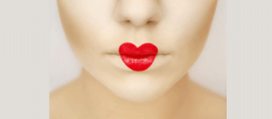 lipstick heart kiss
