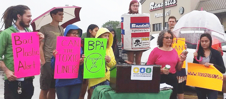 Rally to raise awareness about BPA in cans