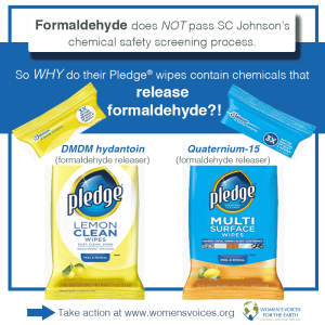 toxic chemicals in SC Johnson Pledge Wipes