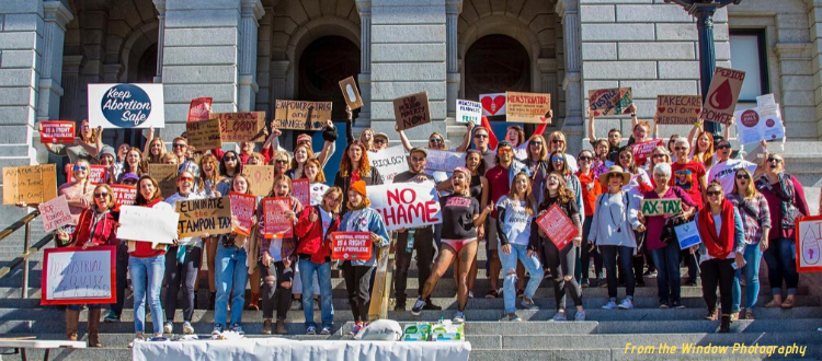 Rally in Denver CO to support period health
