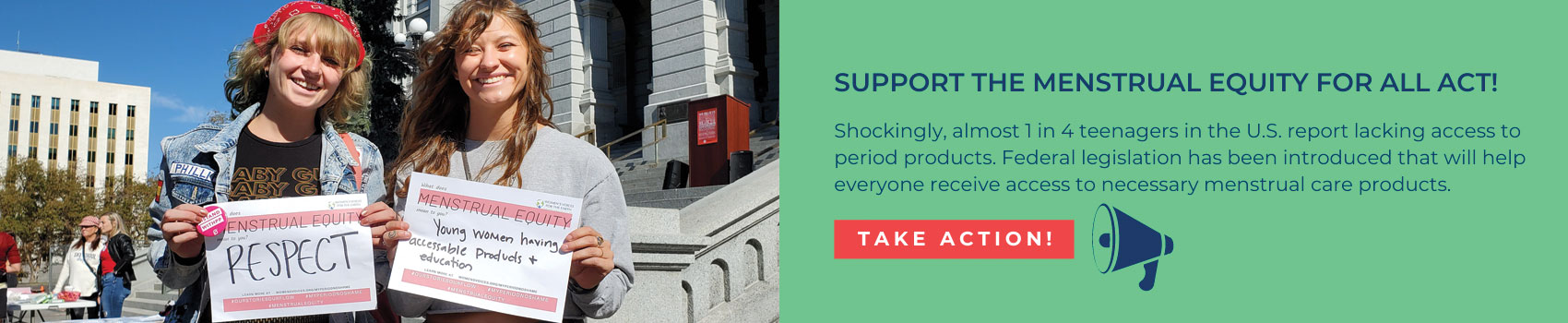 support access to safe, affordable period products